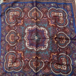 Durazon GRANDE bufanda de acetato 27 pulgadas HECHO EN Japón Multicolor - Imagen 1 de 7