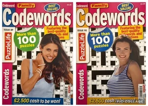 2 x Family Codewords Puzzle Books Magazines Best Value Puzzles 89 & 90 UK Seller - Imagen 1 de 1