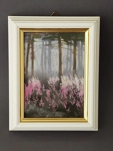 Norwegische Porsgrund Porzellan Kunst Fliese - Geitrams i skogen von Jan Harr Norwegen - Bild 1 von 4