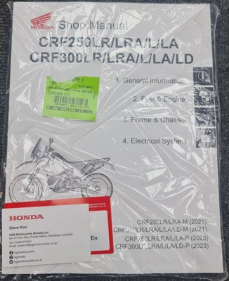 GENUINE HONDA CRF300L CRF250L 2021-25 SM MOTORCYCLE WORK SHOP MANUAL - Image 1 of 2