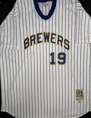 Authentic Mitchell & Ness 1982 Robin Yount Milwaukee Brewers Jersey Sz 4XL - Image 1 of 4