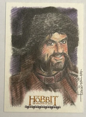Cryptozoic 2014 The Hobbit Desolation Of Smaug Sketch Card By Todd Aaron Smith - Image 1 of 2