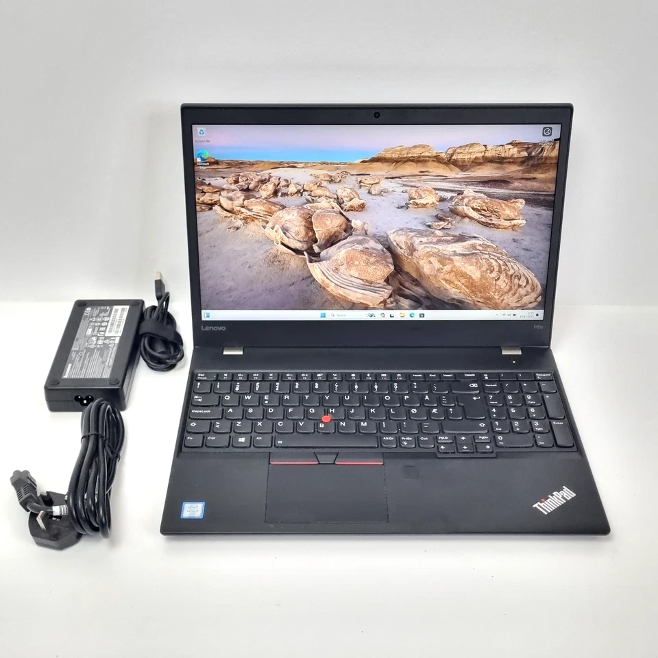 Lenovo FHD 15.6" CAD Gaming Laptop, Core i7 16GB 512GB Quadro M520 ThinkPad P51s - Image 1 of 4