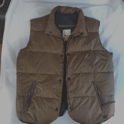 Diesel Men's Vest Small Brownish Gold Luxury Stylish Casual Outerwear - Image 1 of 4