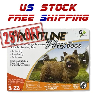 AS SHOW Flea & Tick Treatment For Small Dogs 5-22 lbs / 8 Weeks / 6 Doses / US Stock