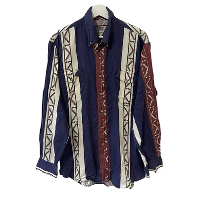 Cowboys' Turtle Association Vintage Men's Long Sleeve Button Up Shirt Western L - Image 1 of 4