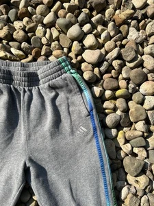 Boys’ Adidas Grey Blue And Green Casual / Lounge Sweatpants Medium 10 / 12 Pants - Picture 1 of 6