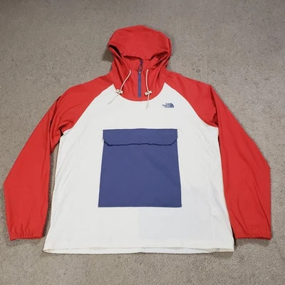 The North Face Jacket Men L Red White Blue Class V Fanorak Pullover Hooded - Image 1 of 4