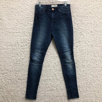 Legging Dittos Jeans 29 Mujer Azul Denim Tiro Alto Tobillo Cremallera Elastizado Informal Foto 1 de 4