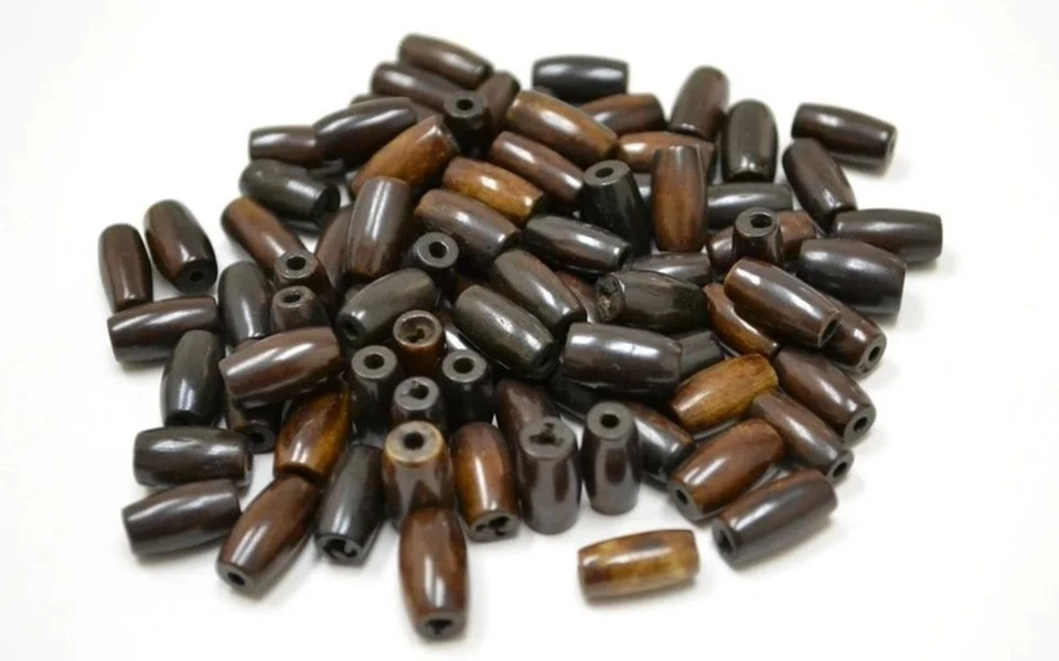 500 PIEZAS GARGANTILLA TUBO HUESO BÚFALO MARRÓN CHOCOLATE 1/2" Foto 1 de 1