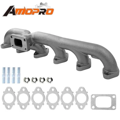 High Flow Stainless Exhaust Manifold for 2003-2007 Dodge RAM 5.9L Cummins Diesel — 第 1/4 张图片