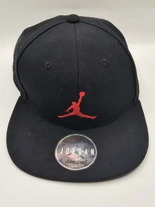 Nike Air Jordan Pro Jumpman Snapback Men's Hat Black Red - Foto 1 di 6