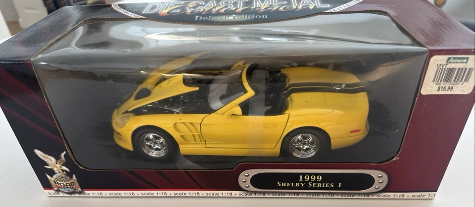Road Signature 1999 Shelby Serie 1 - Escala 1/18 Die-Cast Amarillo - Nuevo Foto 1 de 1