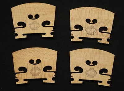 New Arrival ! 4 pcs Aubert " LUXE" Violin bridge 42mm  4/4,TREATED #11 - Image 1 of 4