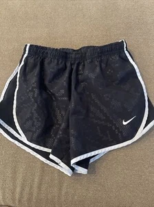 Nike Shorts Girls Medium Black Dri-Fit Training Lined Youth Kids (AH) - Picture 1 of 5