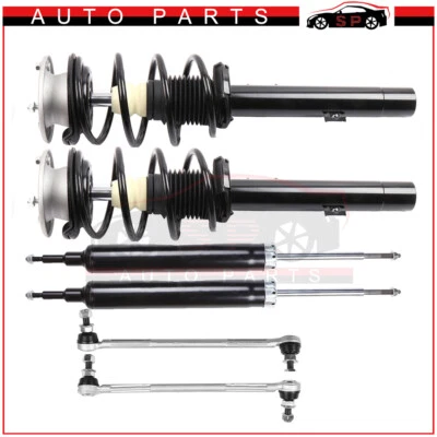 For BMW 328i 335i 128i 135i Front Struts & Rear Shocks & Sway Bar End Links Kit - Image 1 of 4