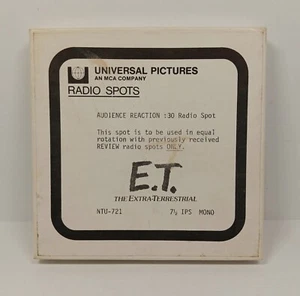 ET ~ UNIVERSAL PICTURES RADIO SPOTS Vintage (1982) Audio Tape Movie Ads RARE!!!! - Picture 1 of 8