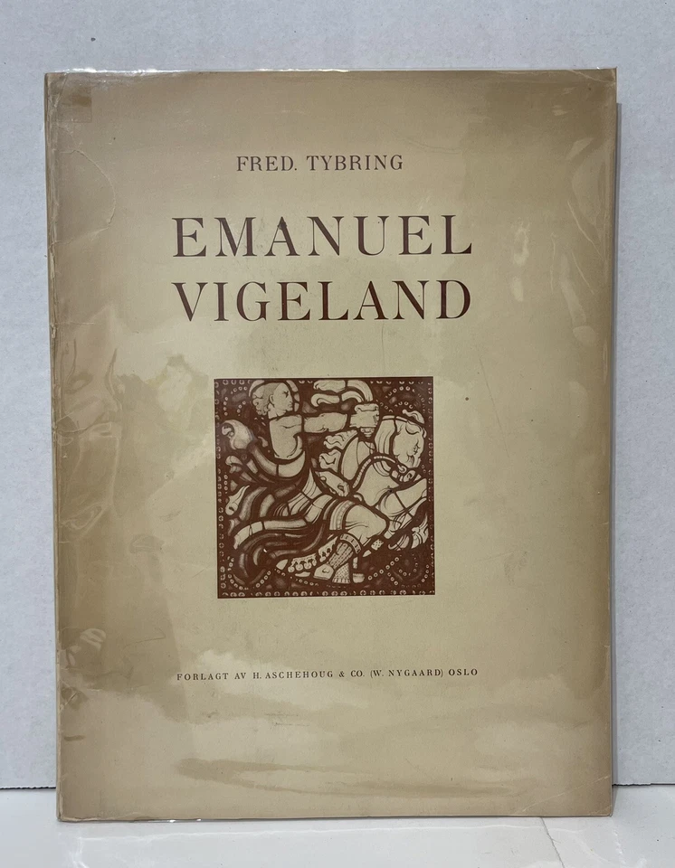 EMANUEL VIGELAND by FRED. TYBRING 1935 Signed First Edition Hardcover - Imagem 1 de 4