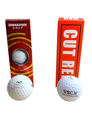 Paquete de 3 pelotas de golf Bridgestone Pine Canyon con corte rojo 3pk VSC Foto 1 de 2