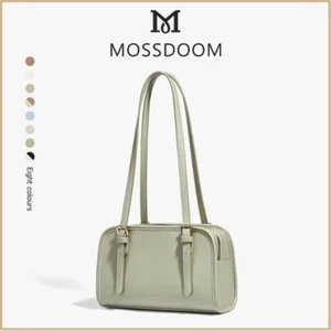 MOSSDOOM Bag PU leather Square Shoulder For Women Simple Korean Fashion Green - Picture 1 of 8