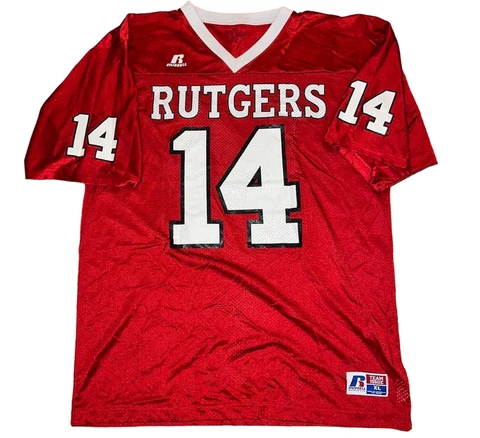 Russell Athletic Rutgers University Scarlet Knights #14 team Football Jersey XL Cover