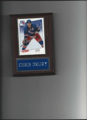 CHRIS DRURY PLAQUE NEW YORK RANGERS NY HOCKEY NHL   C Cover