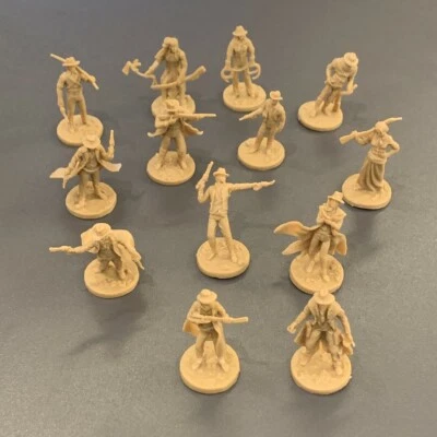 Lot 13pcs Character Figures Miniatures Western Legends Board Game Miniature RPG - Image 1 of 4