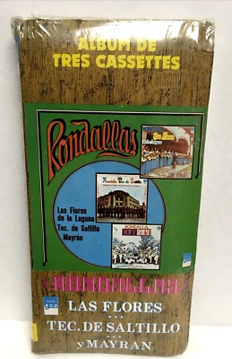 RONDALLAS LAS FLORES TEC. DE SALTILLO Y MAYRAN NEW  "3 CASSETTES ÁLBUM " - Image 1 of 3