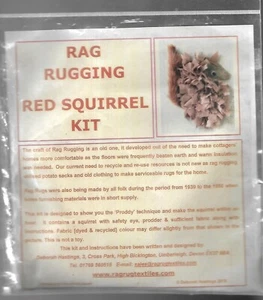 Rag Rugging Red Squirrel Kit - Picture 1 of 2