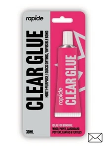 Rapide Clear Glue Mehrzweck schnelltrocknend unsichtbarer Haftkleber 30ml - Bild 1 von 2