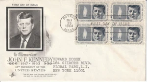 1246 5 cent JFK John Kennedy May 29 1964 FDC First Day Boston Massachusetts - Picture 1 of 1