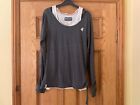 Women’s Ladies Layer Top. Size 16. Grey & Ivory White. Soulcal & Co