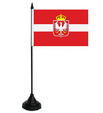 Tischflagge Gniezno Gnesen (Polen) Tischfahne Fahne Flagge 10 x 15 cm 