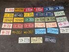 Lot Of 33 Vintage QUEBEC car license plate Immatriculation