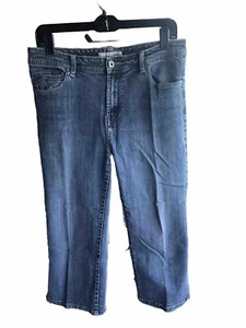 Jeans Cortos 0.5 Reg Chico's Platino Pierna Ancha Desteñidos Desgastados - Imagen 1 de 4