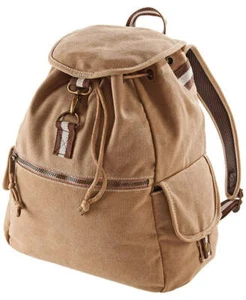 Quadra QD612 Vintage verstellbarer Canvas-Rucksack - Bild 1 von 10