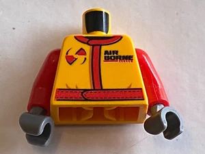 LEGO Orange Torso Race AIRBORNE 973pb1424c01 Minifig cty0385 cty0423 Set 60027 - Picture 1 of 1