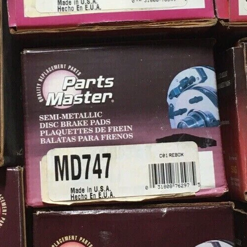 FRONT Brake Pads;  Parts Master  # MD-747; Fits, Hyundai - Elantra 1992-2001 - Изображение 1 из 1