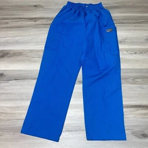 Scrub Zone Scrub Pants Womens Petite Small Medium Blue Light Weight Medical EUC - Picture 1 of 6