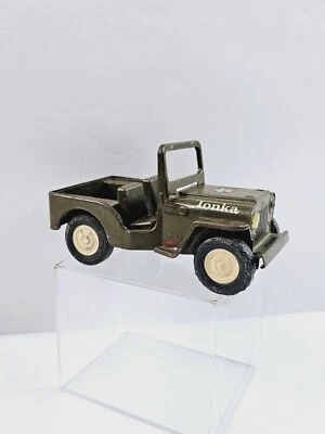 Jeep Tonka Exército dos EUA GR-2-2431 aço prensado década de 1960 vintage - Imagem 1 de 4