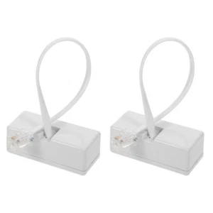 2 Pcs Telefonleitungsadapter Reisen Telefon-Splitter Telefonanschlüsse - Zdjęcie 1 z 12