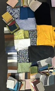 Upholstery Fabric Sample Scraps Yard Swatch Leather Cotton Poly Velvet Tweed - Picture 1 of 1