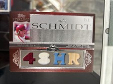 2006 Topps Sterling SILVER #1/1 Mike Schmidt Quad Game Used Jersey Relic HOF 1/1