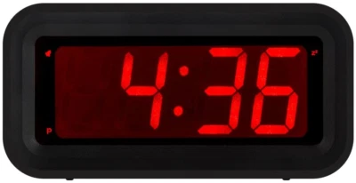 KWANWA LED Digital Alarm Clock Battery Operated Only Small for with Constantly