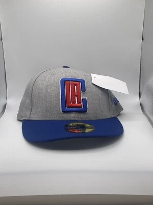 Кепка New Era Los Angeles Clippers 2 тона 59FIF облегающая 7 1/4 серая синяя - Изображение 1 из 4