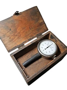Vintage Randall & Stickney Waltham Dial Indicator Thickness In Original Wood Box - Picture 1 of 6