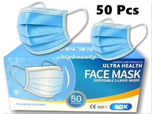 Máscara facial desechable médica quirúrgica dental premium 50 piezas - Imagen 1 de 3