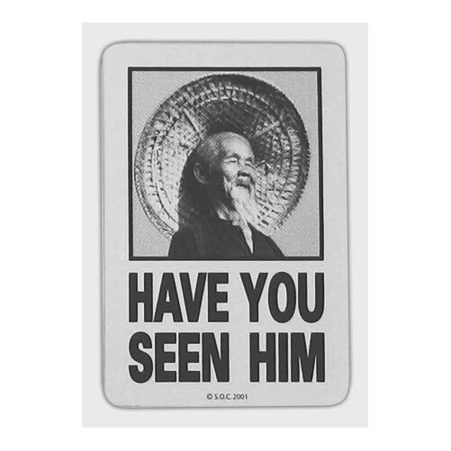 Powell Peralta Animal Chin Have You Seen Him Skateboard Sticker Black 4.25"