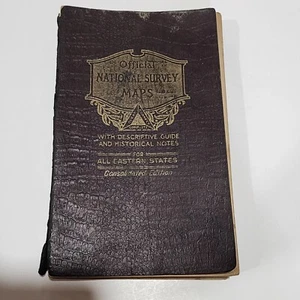 Lawton V Crocker Official National Survey maps with descriptive guide 1927 Fair - Picture 1 of 11