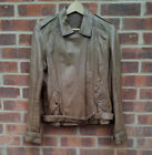 La Redoute Active Wear Brown Leather jacket UK size 14 EU 42